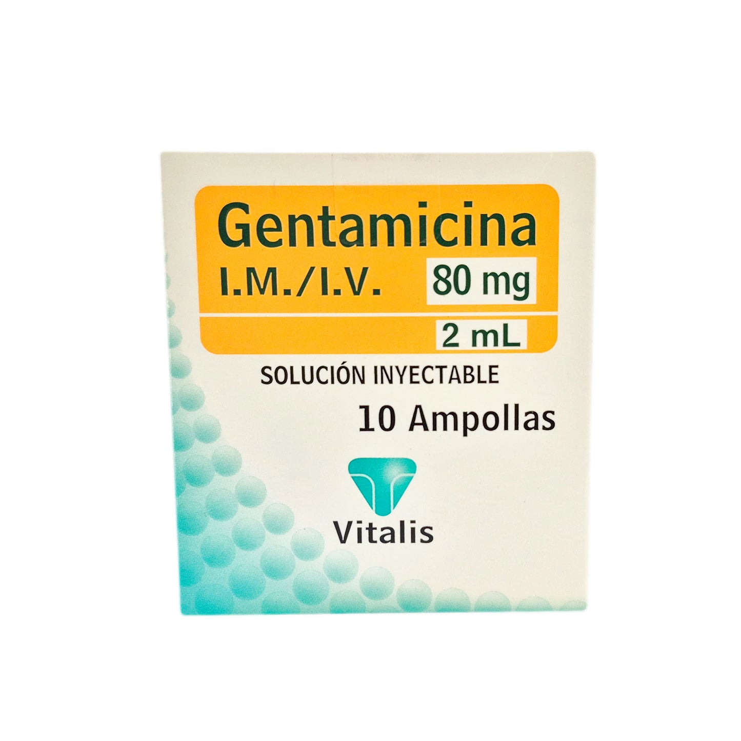 Gentamicina 80mg/2mL Inyectable x10 Ampolla
