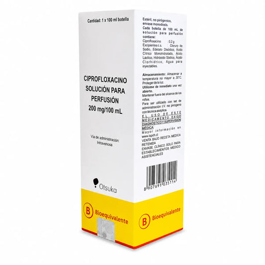 Ciprofloxacino 200mg/100mL Inyectable Biosano
