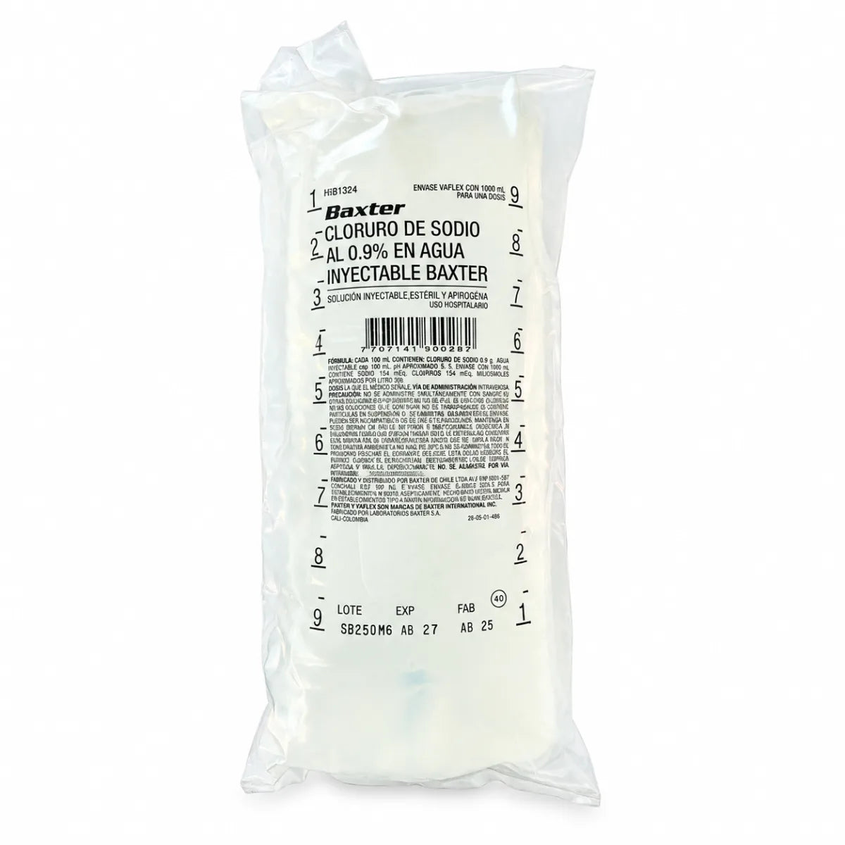 Cloruro de Sodio Inyectable Baxter 1000mL x20