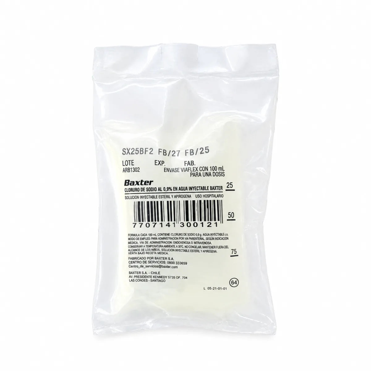 Cloruro de Sodio Inyectable Baxter 100mL x100