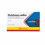 Diclofenaco Sódico 100 mg Comprimidos LP x8