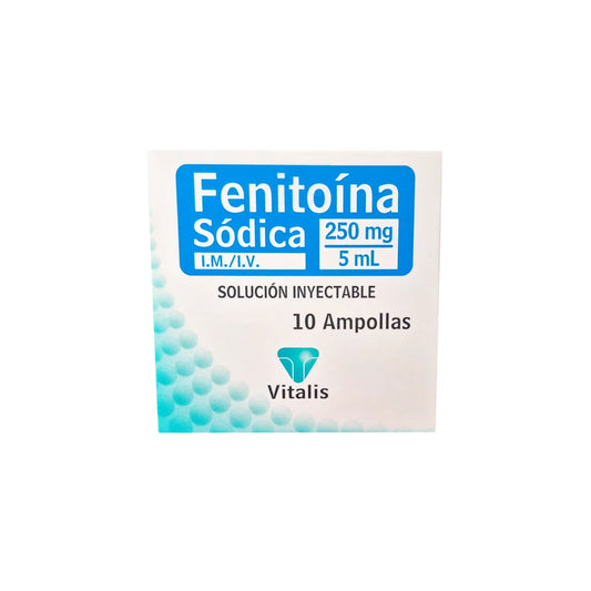 Fenitoína Sódica 250 mg/5 mL Inyectable