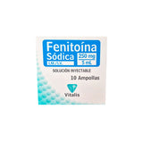 Fenitoína Sódica 250mg/5mL Inyectable x10 Vitalis