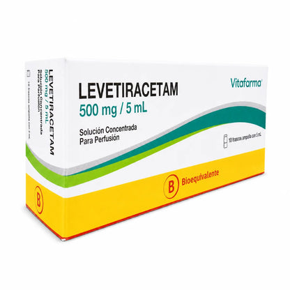 Levetiracetam 500 mg/5 mL Solución Concentrada para Perfusión Vitafarma (x10)
