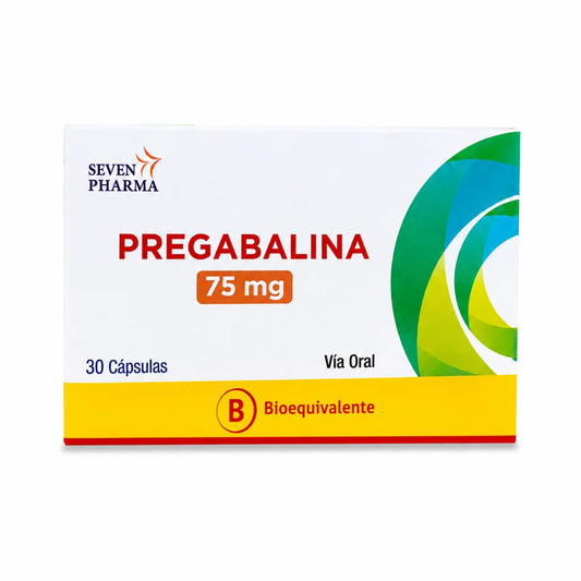 Pregabalina 75mg Cápsula x30 Seven Pharma