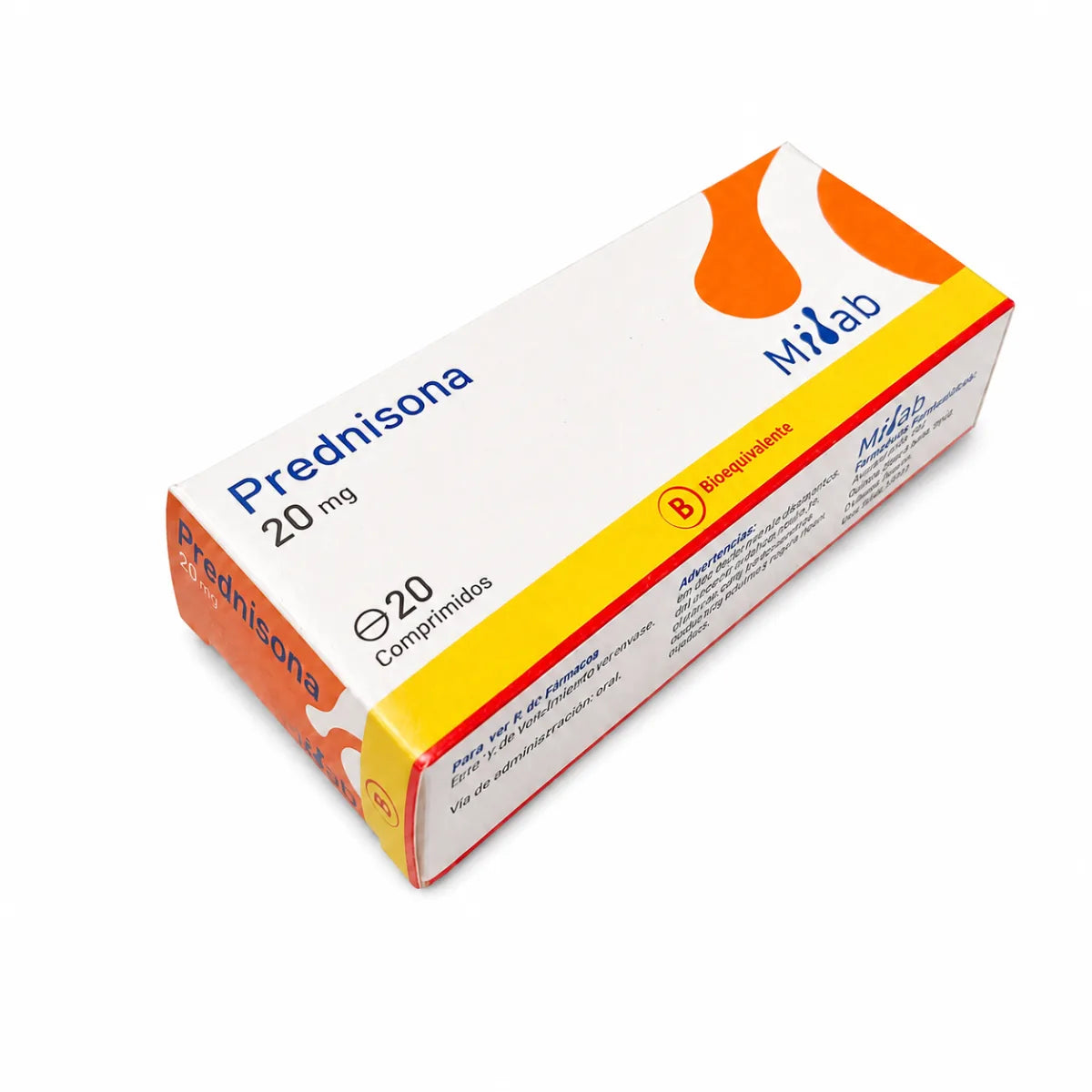 Prednisona 20mg Comprimidos x20 Mintlab