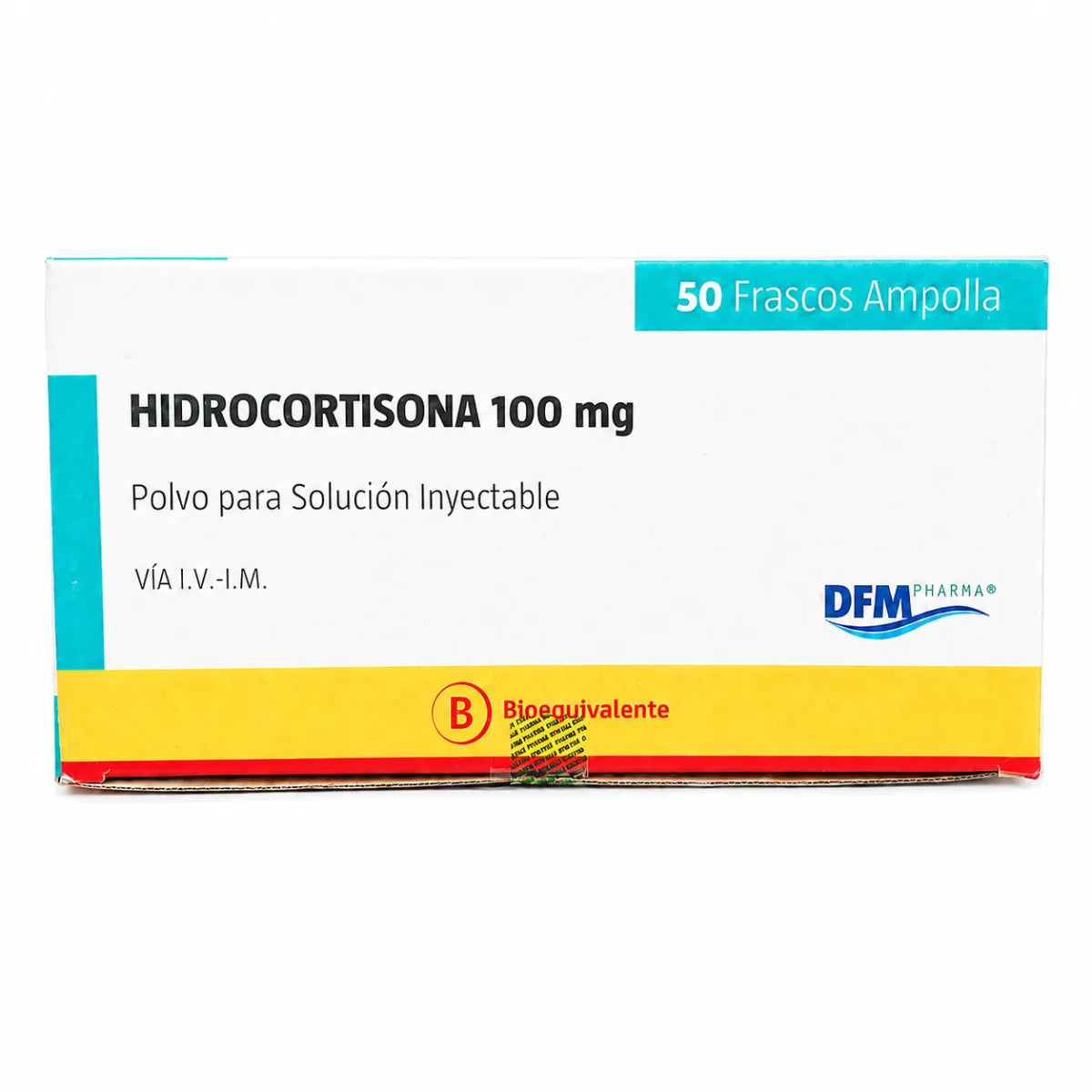 Hidrocortisona 100 mg Polvo para Solución Inyectable DFM Pharma (x50)