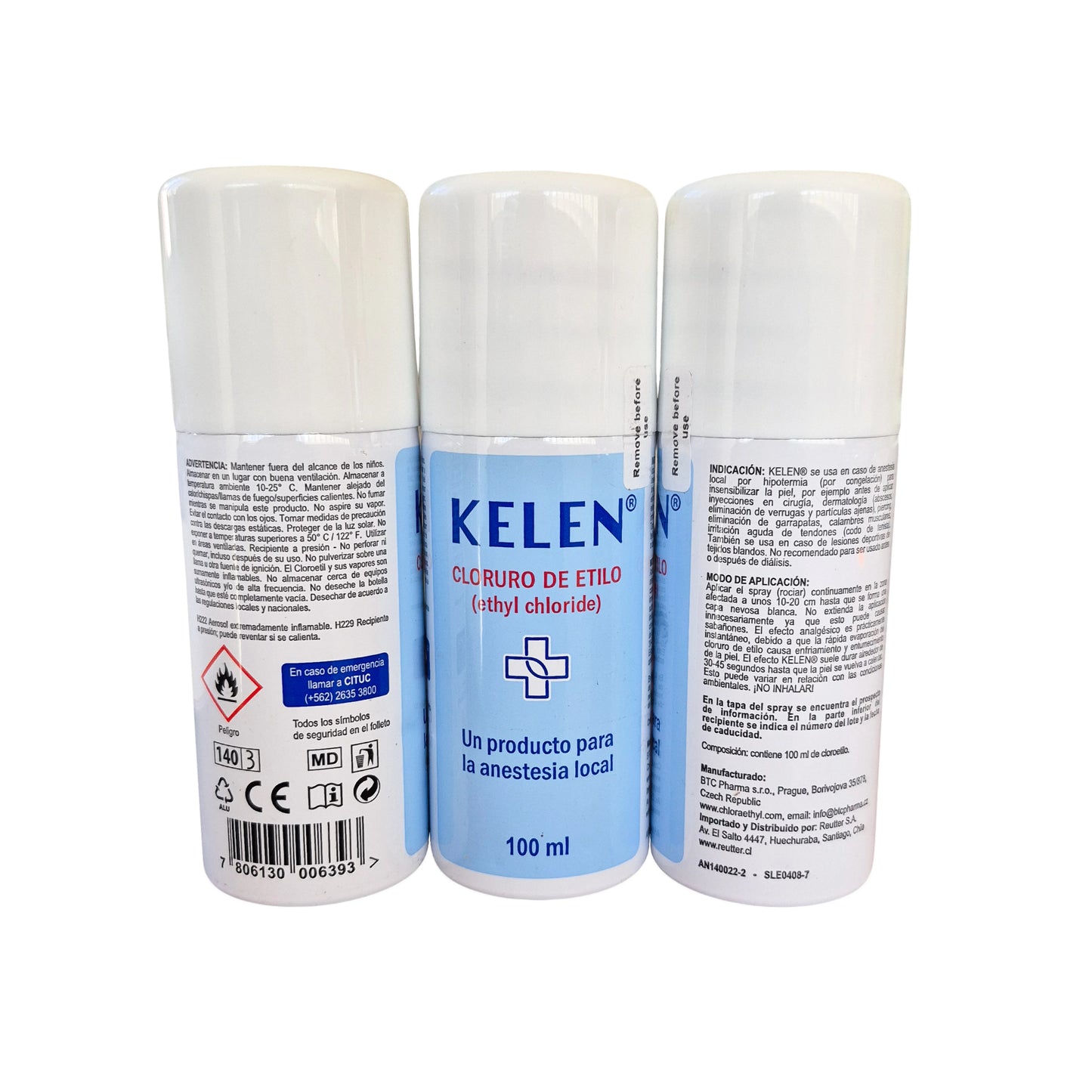 Spray Kelen Cloruro de Etilo 100 mL