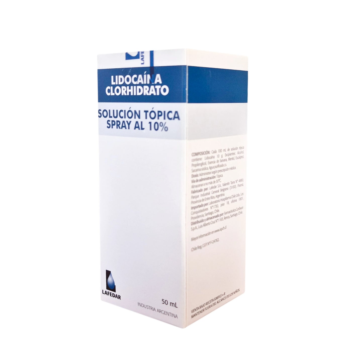 Lidocaína Spray 10% 50 mL
