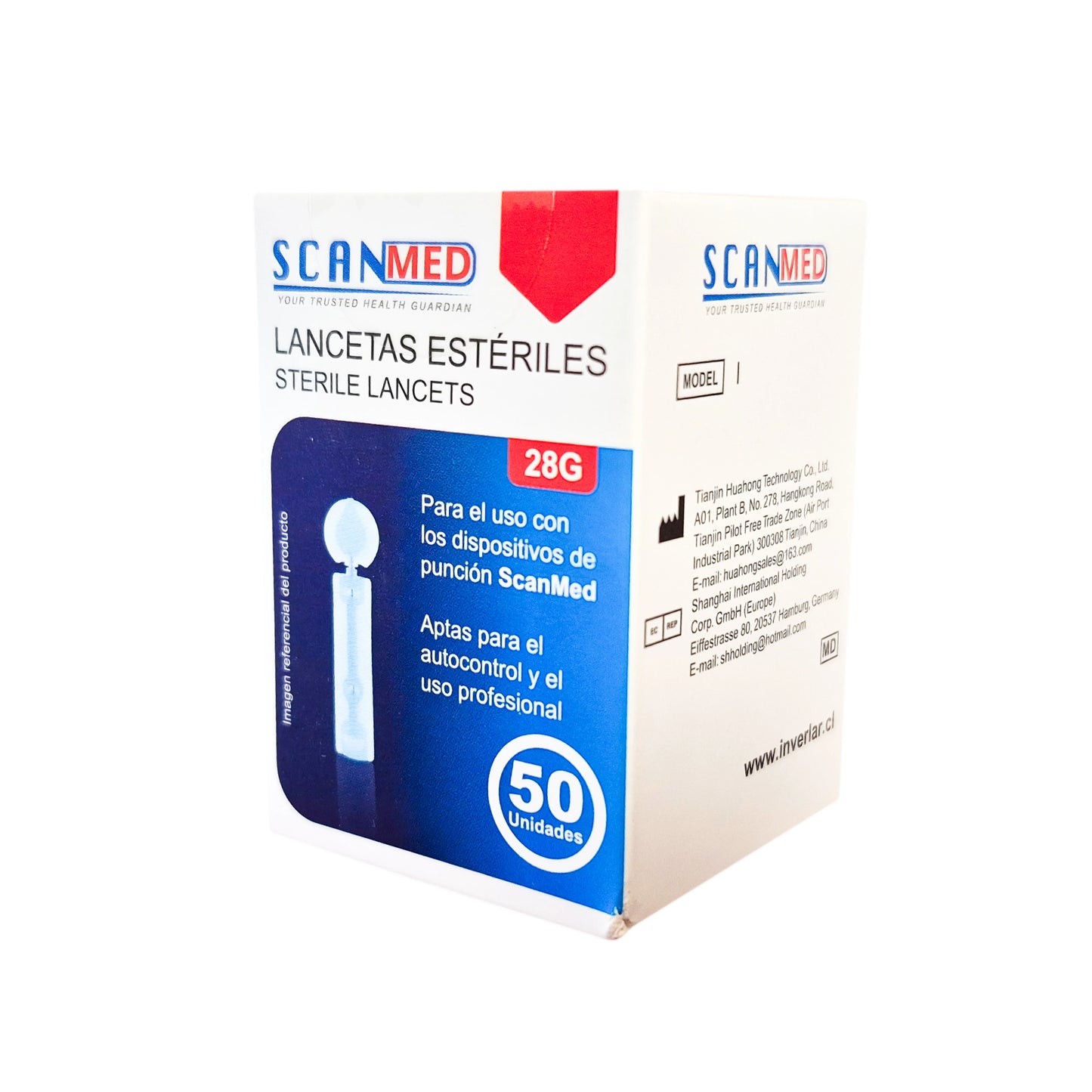 Lancetas Estériles Scanmed – x50