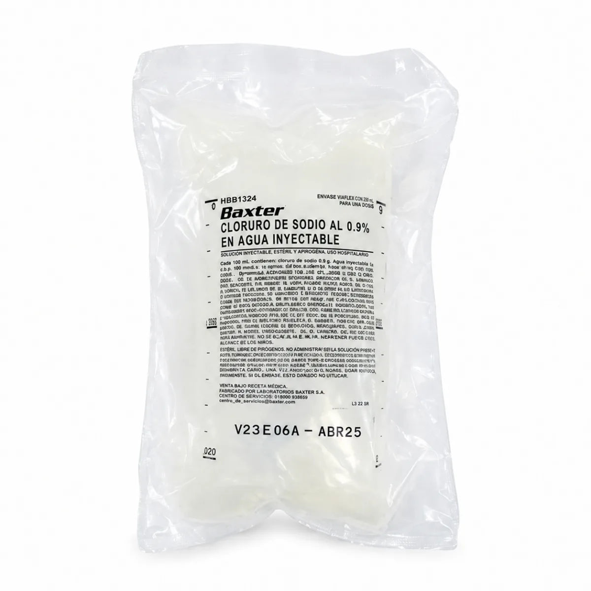 Cloruro de Sodio Inyectable Baxter 250mL x56