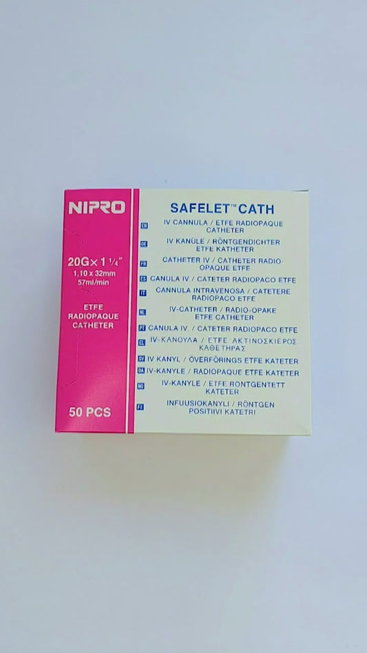 Cateter Intravenoso Teflón Nipro (Bránula)